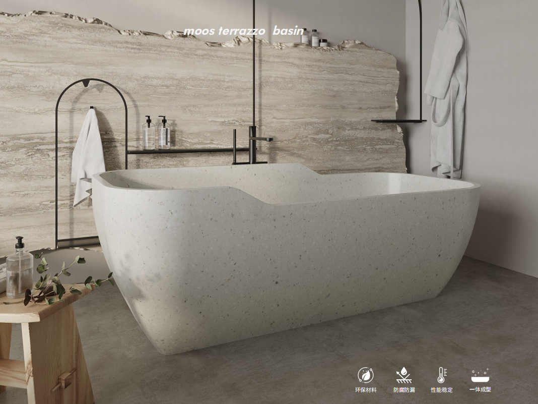 Luxury Terrazzo Bathtub Detail