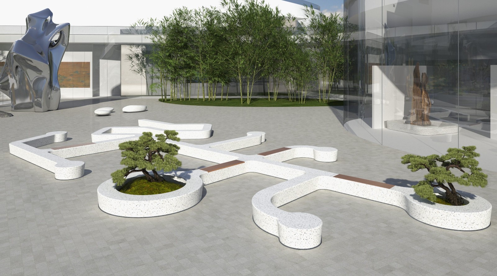 YL-A01 Landscape stool - CBD flower pot
