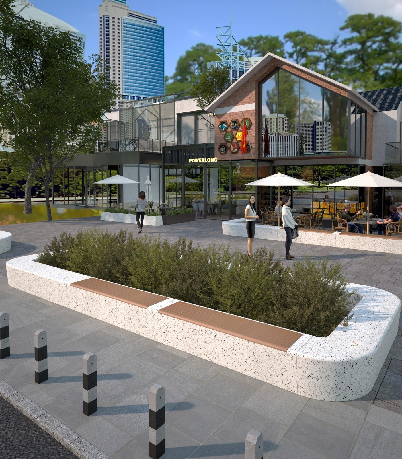 Landscape combination - Large shopping mall N combination