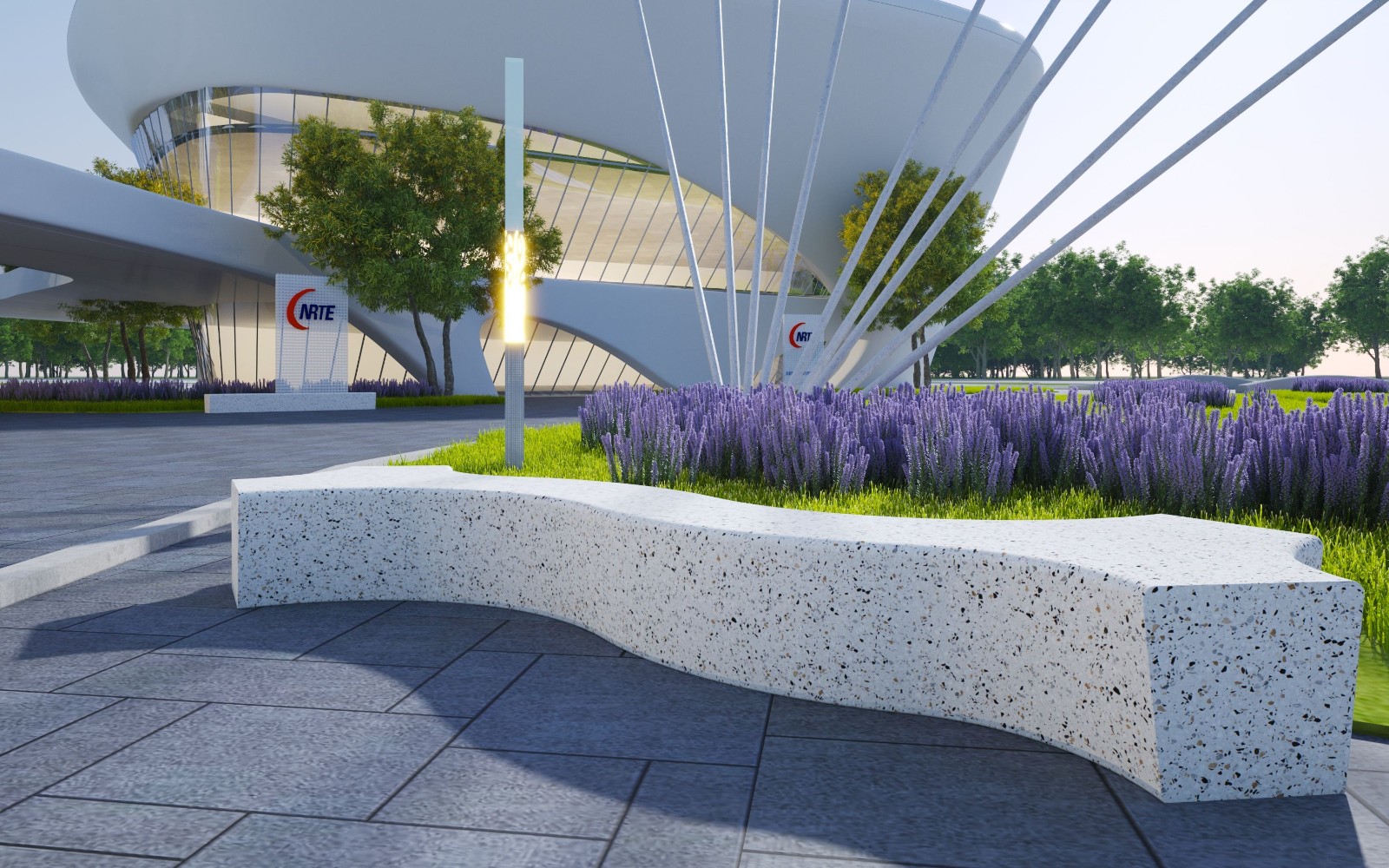 Landscape stool - large shopping mall