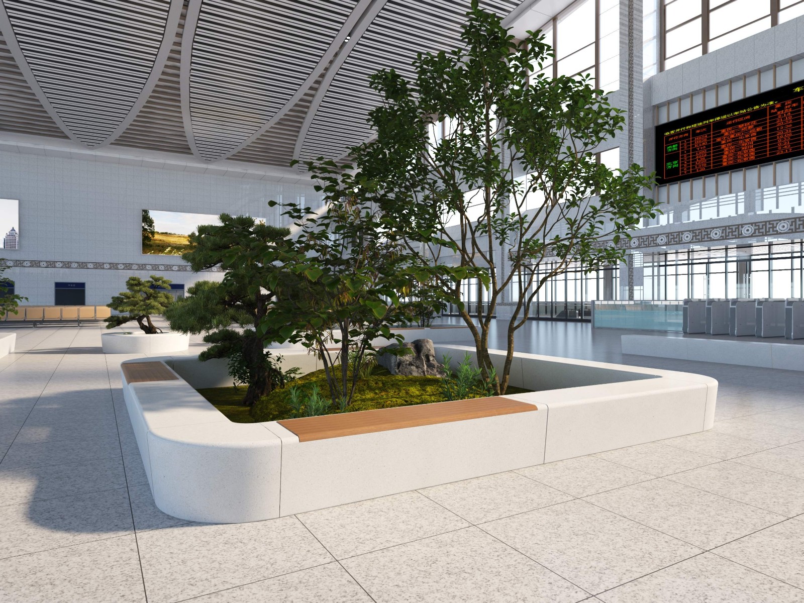 Landscape combination - Large shopping mall M combination