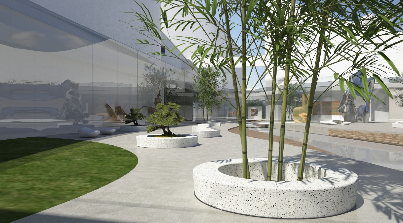 Landscape bench - Playground F combination