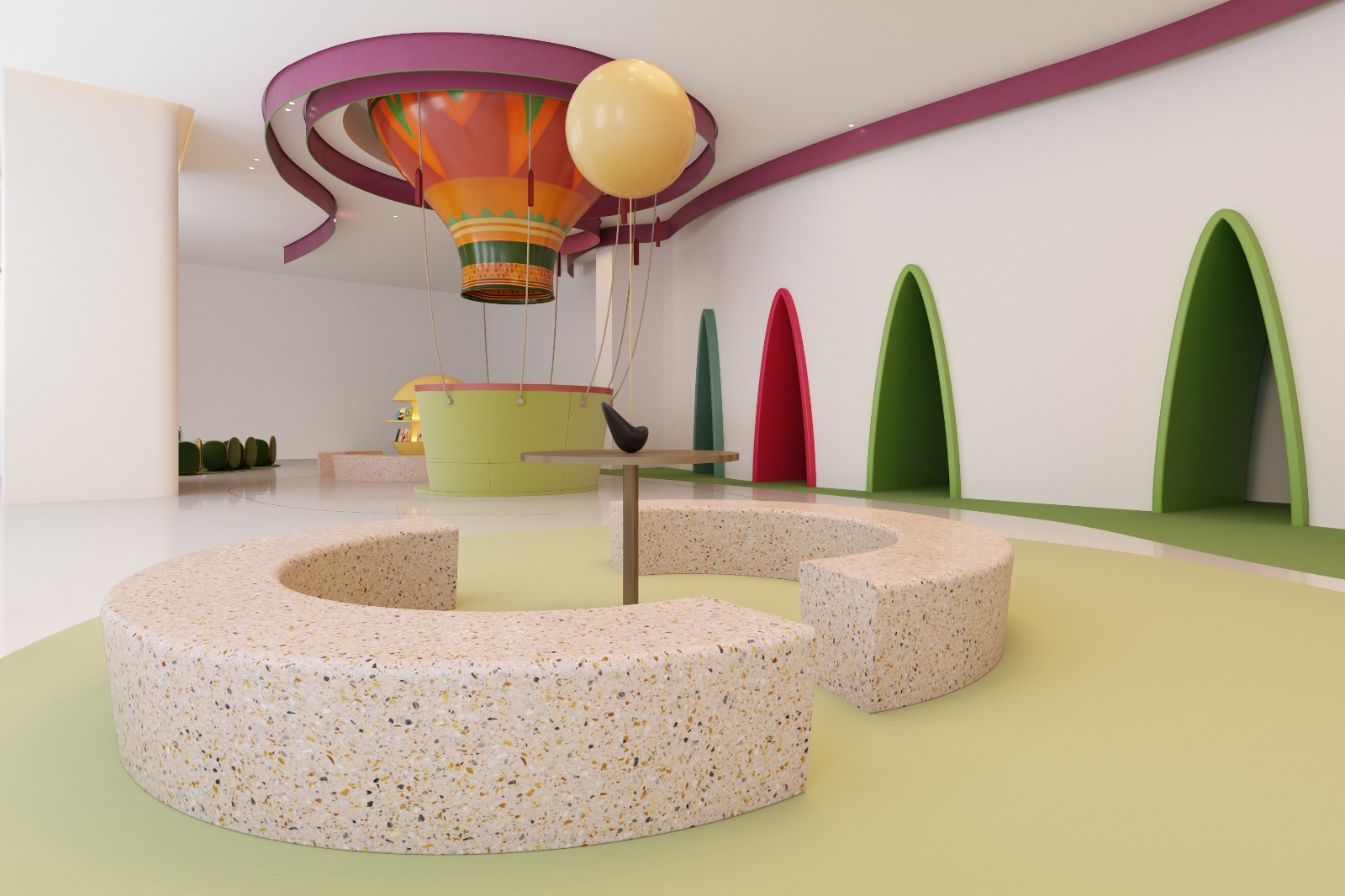 Landscape bench - Playground F combination