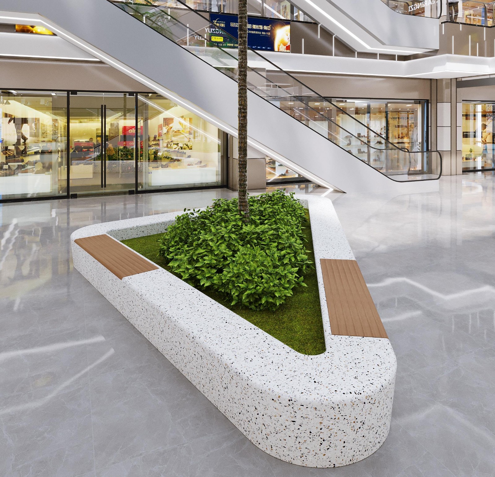 Landscape Architecture - Large Shopping Mall S Combination