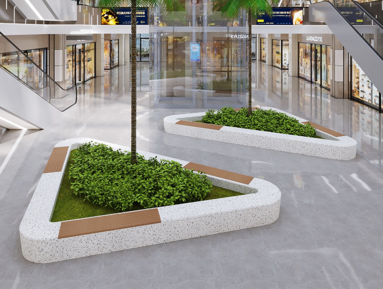 Landscape Architecture - Large Shopping Mall R Combination